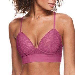 VS PINK pink large lace bralette